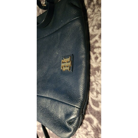 Classic TOMMY HILFIGER Black Large 3-way LEATHER Crossbody ShoulderBag Purse EuC - Picture 7 of 13